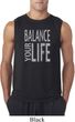 Mens Yoga Shirt Balance Your Life Sleeveless Tee T-Shirt