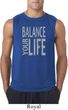 Mens Yoga Shirt Balance Your Life Sleeveless Tee T-Shirt