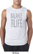 Mens Yoga Shirt Balance Your Life Sleeveless Tee T-Shirt