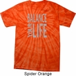 Mens Yoga Shirt Balance Your Life Spider Tie Dye Tee T-shirt