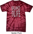 Mens Yoga Shirt Balance Your Life Spider Tie Dye Tee T-shirt