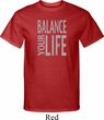 Mens Yoga Shirt Balance Your Life Tall Tee T-Shirt