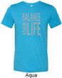 Mens Yoga Shirt Balance Your Life Tri Blend Crewneck Tee T-Shirt