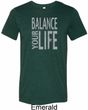 Mens Yoga Shirt Balance Your Life Tri Blend Crewneck Tee T-Shirt