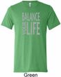 Mens Yoga Shirt Balance Your Life Tri Blend Crewneck Tee T-Shirt