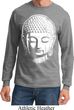 Mens Yoga Shirt Big Buddha Head Long Sleeve Tee T-Shirt