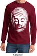 Mens Yoga Shirt Big Buddha Head Long Sleeve Tee T-Shirt