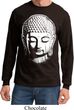 Mens Yoga Shirt Big Buddha Head Long Sleeve Tee T-Shirt