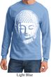 Mens Yoga Shirt Big Buddha Head Long Sleeve Tee T-Shirt