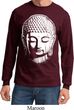 Mens Yoga Shirt Big Buddha Head Long Sleeve Tee T-Shirt