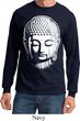 Mens Yoga Shirt Big Buddha Head Long Sleeve Tee T-Shirt