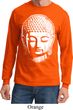 Mens Yoga Shirt Big Buddha Head Long Sleeve Tee T-Shirt