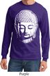 Mens Yoga Shirt Big Buddha Head Long Sleeve Tee T-Shirt