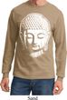 Mens Yoga Shirt Big Buddha Head Long Sleeve Tee T-Shirt