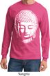 Mens Yoga Shirt Big Buddha Head Long Sleeve Tee T-Shirt