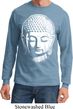 Mens Yoga Shirt Big Buddha Head Long Sleeve Tee T-Shirt