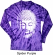 Mens Yoga Shirt Big Buddha Head Long Sleeve Tie Dye Tee T-shirt