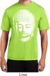 Mens Yoga Shirt Big Buddha Head Moisture Wicking Tee T-Shirt