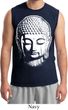 Mens Yoga Shirt Big Buddha Head Muscle Tee T-Shirt