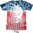 Mens Yoga Shirt Big Buddha Head Patriotic Tie Dye Tee T-shirt