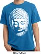 Mens Yoga Shirt Big Buddha Head Pigment Dyed Tee T-Shirt
