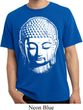 Mens Yoga Shirt Big Buddha Head Pigment Dyed Tee T-Shirt