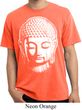 Mens Yoga Shirt Big Buddha Head Pigment Dyed Tee T-Shirt