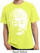 Mens Yoga Shirt Big Buddha Head Pigment Dyed Tee T-Shirt