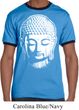 Mens Yoga Shirt Big Buddha Head Ringer Tee T-Shirt