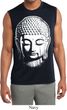 Mens Yoga Shirt Big Buddha Head Sleeveless Moisture Wicking Tee