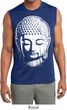 Mens Yoga Shirt Big Buddha Head Sleeveless Moisture Wicking Tee