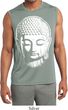 Mens Yoga Shirt Big Buddha Head Sleeveless Moisture Wicking Tee