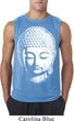 Mens Yoga Shirt Big Buddha Head Sleeveless Tee T-Shirt