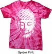 Mens Yoga Shirt Big Buddha Head Spider Tie Dye Tee T-shirt