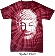 Mens Yoga Shirt Big Buddha Head Spider Tie Dye Tee T-shirt