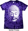 Mens Yoga Shirt Big Buddha Head Spider Tie Dye Tee T-shirt