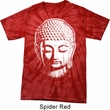 Mens Yoga Shirt Big Buddha Head Spider Tie Dye Tee T-shirt