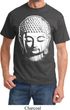 Mens Yoga Shirt Big Buddha Head Tee T-Shirt