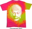Mens Yoga Shirt Big Buddha Head Tie Dye Tee T-shirt