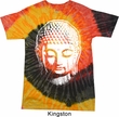 Mens Yoga Shirt Big Buddha Head Tie Dye Tee T-shirt