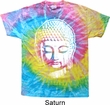 Mens Yoga Shirt Big Buddha Head Tie Dye Tee T-shirt