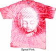 Mens Yoga Shirt Big Buddha Head Tie Dye Tee T-shirt
