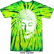 Mens Yoga Shirt Big Buddha Head Tie Dye Tee T-shirt