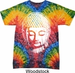 Mens Yoga Shirt Big Buddha Head Tie Dye Tee T-shirt