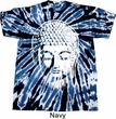 Mens Yoga Shirt Big Buddha Head Twist Tie Dye Tee T-shirt