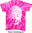 Mens Yoga Shirt Big Buddha Head Twist Tie Dye Tee T-shirt