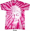 Mens Yoga Shirt Big Buddha Head Twist Tie Dye Tee T-shirt