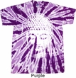 Mens Yoga Shirt Big Buddha Head Twist Tie Dye Tee T-shirt