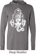 Mens Yoga Shirt BIG Ganesha Head Lightweight Hoodie Tee T-Shirt