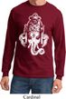 Mens Yoga Shirt BIG Ganesha Head Long Sleeve Tee T-Shirt